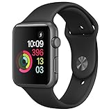 New Apple Watch Series 1 Smartwatch (Space Gray Aluminum Case, Black Sport Band) (38MM Series 1)