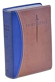 KJV Sword Study Bible Personal Size Large Print Blue Tan Ultrasoft