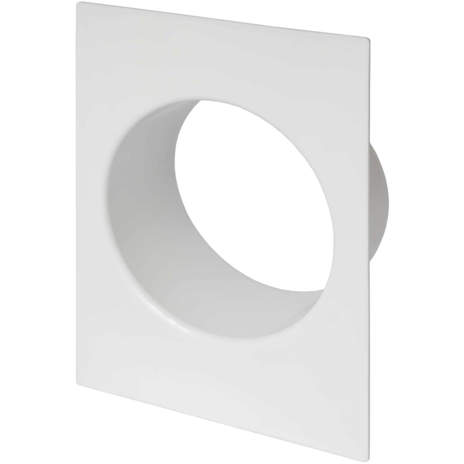 Repa Market 6 Inch / 150 mm Duct Connector Flange - Plastic Straight Pipe Wall Plate for Heating, Cooling - Plumbing, Air Exhaust Ventilation, Inlet Fitting - PVC Pipe Ducting, Dryer Hose Adapter