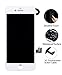 Screen Replacement for iPhone 7, LCD Display and Touch Screen Digitizer Replacement Full Assembly with Proximity Sensor, Ear Speaker, Front Camera, Screen Protector, Repair Tools (White,4.7 inch)