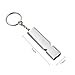 Safety Whistle with Keychain, HongFei Emergency Whistle Aluminum Alloy Double Tube Survival Whistle for Outdoor Hiking Camping