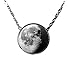 Customized My Moon Date Slide Necklace - How The Moon Looked On Your Birthday, Anniversary, and Other Special Dates