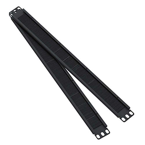 1U Brush Panel Horizontal Grommet Strip Server Rack Cable Management
