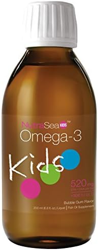 Best Ascenta, NutraSea Kids, Omega-3, Bubble Gum Flavor, 6.8 fl oz (200 ml), Sundesa, Classic Blender Bottle with Loop, Red, 28 oz Bottle
