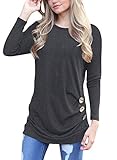 Twippo Women's Long Sleeve Casual Blouse Shirt Tops Tunic