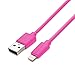 LINKPIN 10ft PVC USB Sync Cable with Lightning Connector [Apple Mfi Certified] for iPhone 7/7 Plus / 6s / 6s Plus / 6/6 Plus, iPad Pro Air 2 and More (Pink)