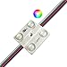 LEDJump Super Bright High Power Lens-Waterproof RGB LED Modules Strip 4XSMD Chips Color Changing 12-Volt 3M Adhesive Tape (10-Pack), UL Listed Certified, 5 Years Warranty Included
