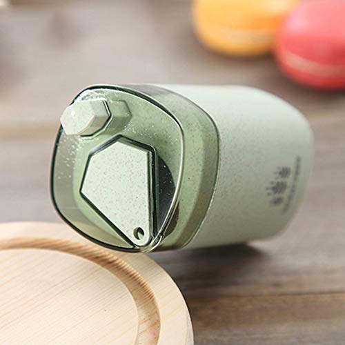 Gilroy Wheat Straw Automatic Toothpick Holder Box Storage Dispenser for Home Restaurant Kitchen Supplies Green