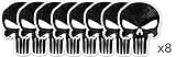Nomad Typhon Flat Dark Earth Raid White Punisher Sticker Decal (Typhone 1.5