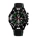 Fanmis GT Racer Sport Watch Military Pilot Aviator Army Style Black Silicone Green Men's Watches