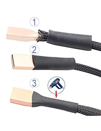 3 tubos de doble pared termorretráctiles 3:1 color negro doble pared adhesivo tubo envolvente cable eléctrico 3 tamaños de tubo, cada longitud de 19.7 in, 0.500 in, 0.606 in