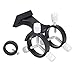 Telescope Finderscope Bracket Flashlight Finder Scope Bracket Aluminum Alloy Adjustable Finder Scope Mounting Bracket with 1/4 Standard Hole for Astronomical Telescope Pointer