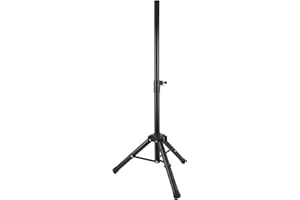 Yunseity PRO Universal Adjustable Height DJ PA Speaker Tripod Stands Constructed Heavy Duty Durable Steel Tubing, Non Slip Ru