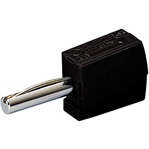 WAGO Banana plug; for socket 4 mm diameter ; 2,50 mm²; black, 215-311 (50 pcs)