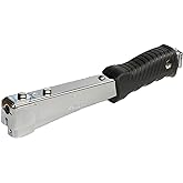 Zeluga 16-425 Heavy Duty Steel Construction Hammer Tacker, Anti-Jam Magazine and Ergo Grip Handle, Fits Staples 1/4'' - 5/16'' - 3/8'' (A11, T50 and 140 Staples), Black