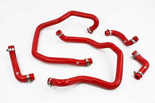 Stoney Racing Silicone Charge Cooler Hose Kit with Clamps ST200-0002R-CK (Red)