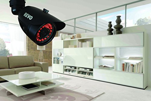 REVO America R165D4GB4GM21-2T 16 Channel 2TB 960H DVR Surveillance System with 8 700TVL 100-Feet Night Vision Cameras and 21.5-Inch Monitor (Black)