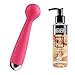 SVAKOM Luxury Super Powerfull Mini Full Body Massage Wand and Premium Water-based Hypoallergenic Lube ForPlay Premier Gel Plus 5 Oz
