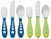 Gerber Stainless Steel Tip Kiddy Cutlery 6-Piece Set, Green/Blue