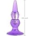 AKStore 10 Mode Vibration Anal Pleasure Butt Plug Vibrating Prostate Massager Anal Sex Toy,Bulbs Probe(Purple)