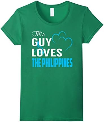 Womens This Guy Loves The Philippines TShirt Small Kelly Green