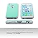 ULAK iPhone 6 Case, iPhone 6S Case Black, Sugar Candy Series Slim Fit Silicone & Hard PC Dual Layer Anti-Slip Drop Protection Case for Apple iPhone 6 & 6S 4.7 Inch, Turquoise/Grey