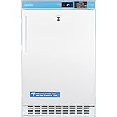 Summit Appliance ADA305AF 20 inch Wide Built-In Vaccine All-Freezer, ADA Compliant, Built-in Capable, Factory-Installed Lock, Adjustable Digital Thermostat, 3 inch Thick Door, Manual Defrost, White on Fridge.com