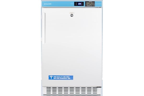 ACCUCOLD ACR45LCAL Pharmacy ADA Compliant 20" Wide Built-in Undercounter All-Refrigerator with NIST Calibrated Alarm/Thermometer, Vaccine Storage, Frost-Free, Self-Closing Door and Lockâ€¦