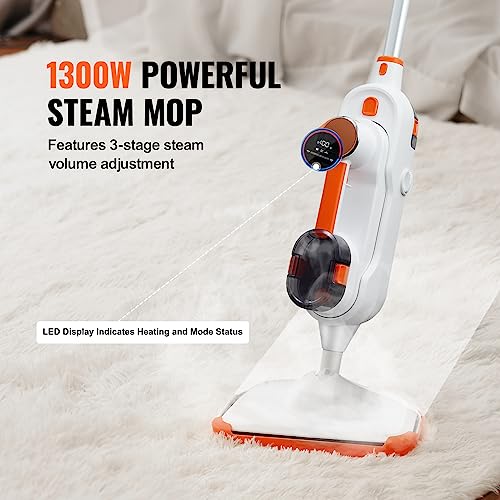 VEVOR Steam Mop, 8in1 Floor Steamer, Steam Mop for Hardwood Floors