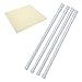 Danily 4 Pack Cupboard Bars Adjustable Spring Curtain Tension Rods 15.7 to 28 Inches, Comes with a Non Slip Shelf Liner