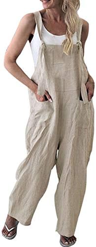 Women Strappy Jumpsuits Bib Baggy Overalls Harem Pants Wide Leg Low Crotch Loose Suspender Jumpsuit