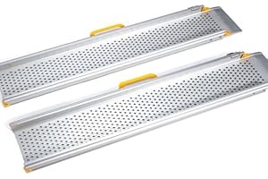 Miracle Mobility 6’ Telescoping Ramp for Wheelchairs Silver