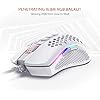 Redragon-M808-Storm-Lightweight-RGB-Gaming-Mouse-85g-Ultralight-Honeycomb-Shell-12400-DPI-Optical-Sensor-7-Programmable-Buttons-Precise-Registration-Super-Lite-Cable-White Redragon M808 Storm Ultralight Wired Gaming Mouse, 85g Lightweight Honeycomb Shell - Adjustable DPI Up to 12,400…