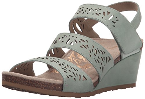 Aetrex Women's Lexi Laser Trip STRP WDGE SNDL, Mint, 38 EU/7.5-8 M US