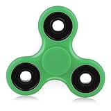 Wukelili Tri Fidget Hand Spinner, Ultra Fast Bearings, Finger Toy, Great Gift for ADD, ADHD, Anxiety, and Autism Adult Children(Green)