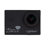 Lightdow LD-4K 12.40M Real 4K High Speed Wifi Sports Action Camera Bundle with Upgrade DSP: Novatek NT96660 Chip, Sony IMX117CQT COMS Sensor, 170° Wide Angle Lens and Bonus Battery (Black)