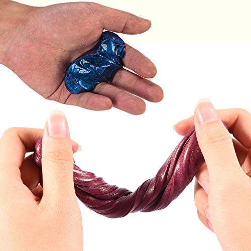 Magnetic Putty with Magnet 6 Pack Tins - Magic Slime Putty Toys Kids and Adults Stress Relief DIY Mud Clay,Slow Moving with Monster Eyes