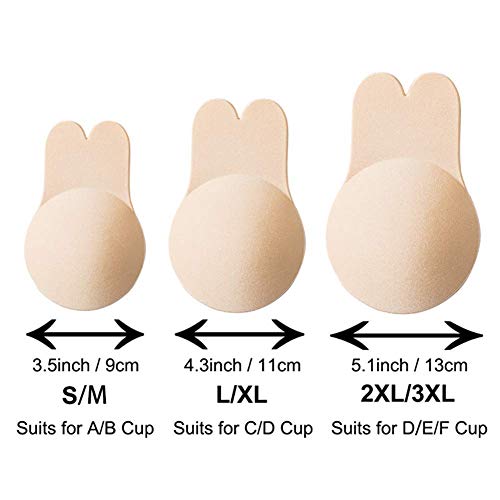 image for XIANGXIHUI Adhesive Invisible Bra,Women Lift Nipplecovers Self Adhesiv