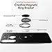 Newseego Compatible with Huawei P30 Lite Case,360 Degree Adjustable Ring Stand,Frosting Thin Soft Protective and Finger Ring Holder Kickstand Fit Magnetic Car Mount for Huawei P30 Lite-Black+Silver
