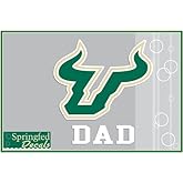 USF BULLS DAD w/BULL HORNS Vinyl Decal South Florida Car Truck Sticker