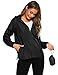 Zeagoo Women Waterproof Lightweight Rain Jacket Active Outdoor Hooded Raincoat Black XL