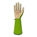 Vgo 1-Pair Ladies' Synthetic Leather Gardening Gloves, Long Sleeves Gauntlet, Breathable & Grip Work Gloves, High Dexterity, Washable (Size M, Green, SL7445)