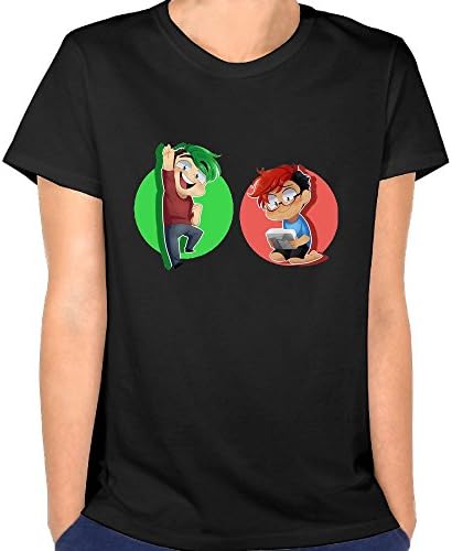 Xinqugaox Women Markiplier & Jack Septic Eye Merchandise Classic Hiking Black T Shirt M Short Sleeve