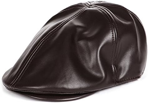 Leather Cap,Babymomo Unisex Fashion Casual British Style Hip-Hop Cap Beach Sun Peaked Hat Sunhat