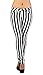 Black & White Striped Classic Sexy Skinny & Bootcut Jeans Junior & Plus Size