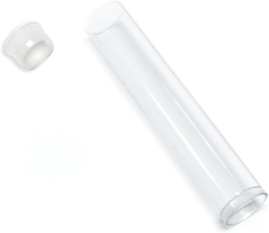 Sova 3" Clear Round Tubes and caps 9/16" (10)