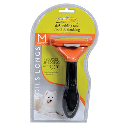 Furminator 10747 Long Hair Deshedding Tool For Dogs Medium New