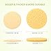 Facial Sponges - Akimo 100% Natural Compressed Cellulose Face Scrub Puff, Reusable Odorless Deep Cleansing and Soft Exfoliating Pads, Bigger Size (2.99