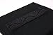 ZERDOCEAN Women's Plus Size Modal Capri Leggings Hem Lace Trim Black 3X