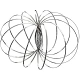KeHan Multicolor Flow Ring-Kinetic Multi Sensory Interactive 3D Shaped Spring Toy (Silver)